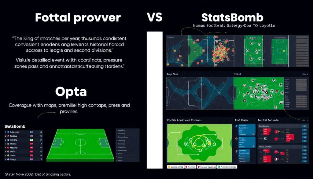 Сравнение статистических пакетов: Opta, StatsBomb, WyScout - иллюстрация