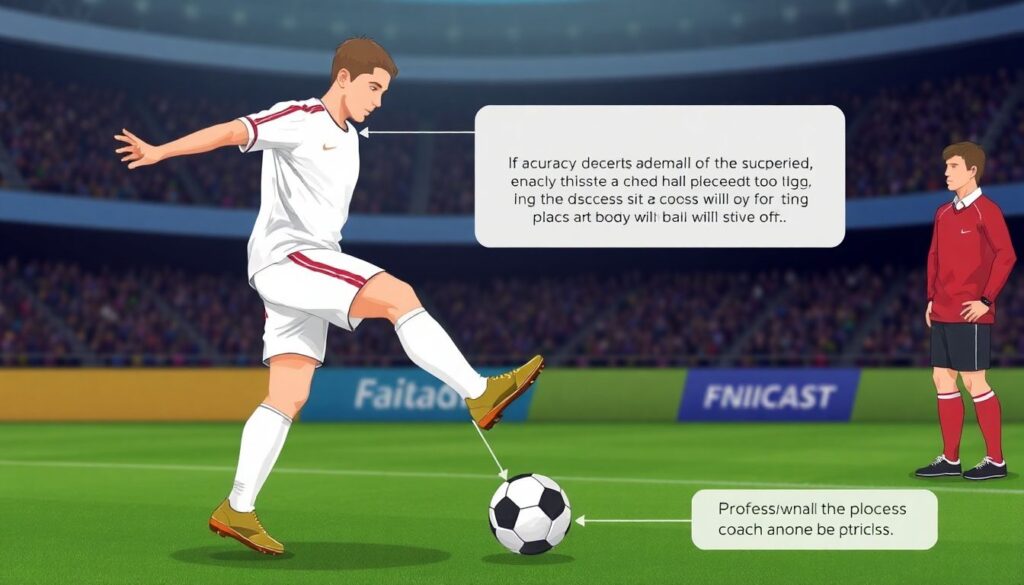 Траектории полета и тактики навеса из штрафной - иллюстрация