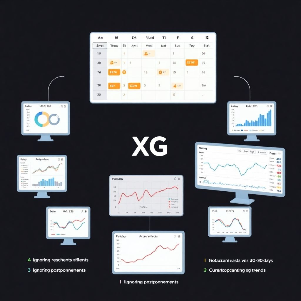 Как учитывать перенос матча в календаре на xg при анализе прогнозов