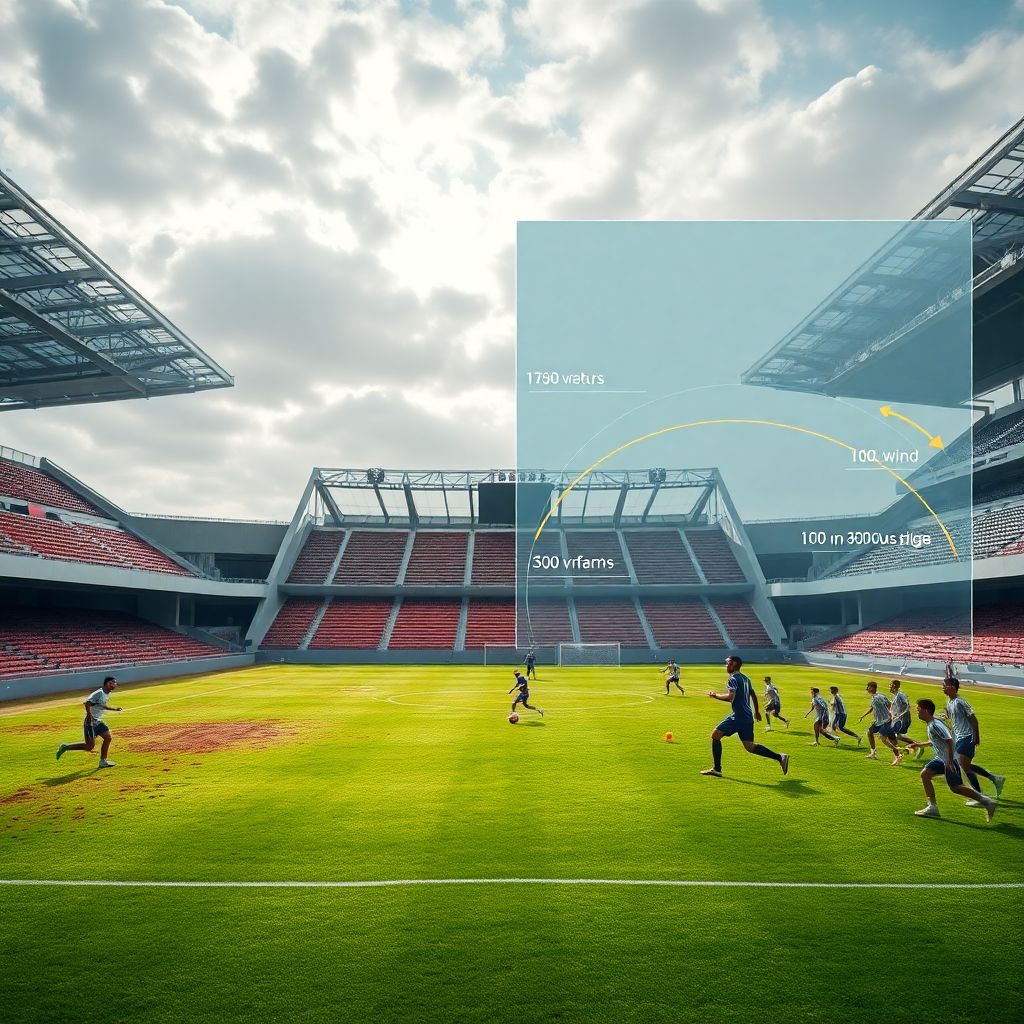 Как ветер и габариты поля влияют на траекторию удара в футболе